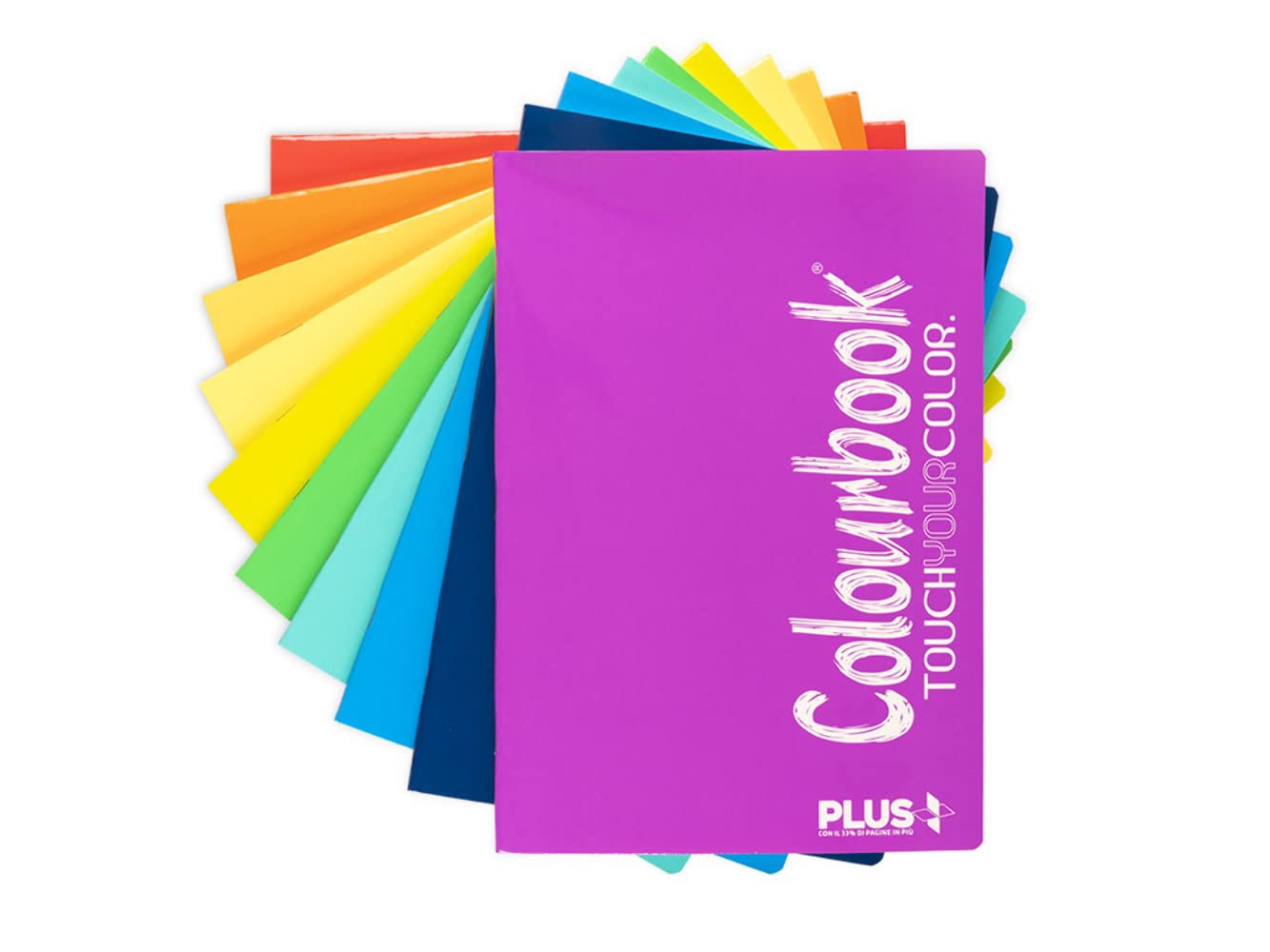 Quaderni Colourbook Maxi Plus A4 - 10 Pezzi Multicolore Fluo, 96 Pagine