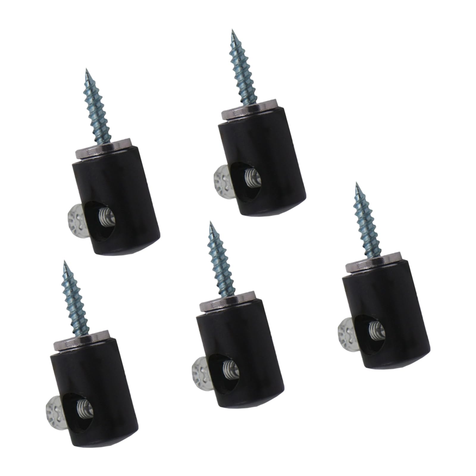 Buxuaaaa 5Pcs Ceiling Cable Clamps for Pendant Light Fixtures, Sturdy Metal Hooks Wire Grip Chandelier Accessories Ceiling Hanging Fixed Hook