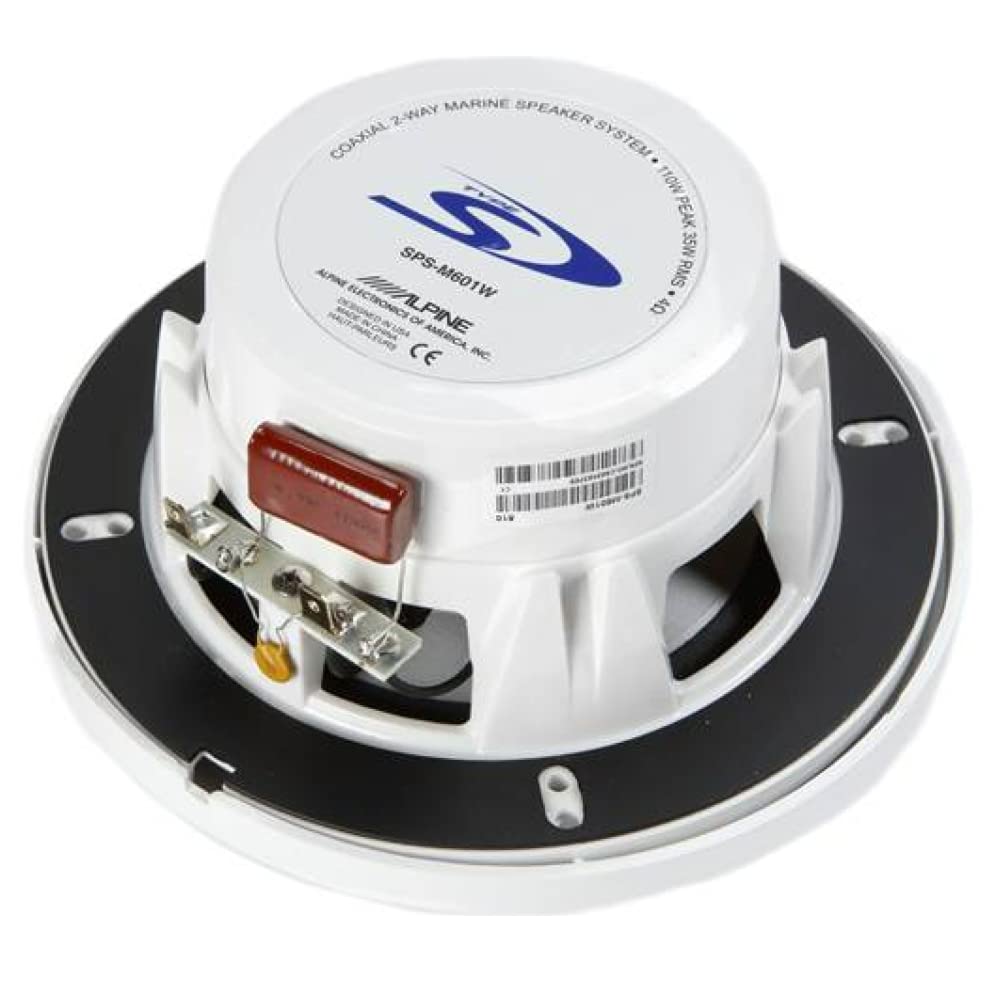 Alpine Sps-m601w Marine 6-1/2 Altavoz (blanco) None | Meses sin interés