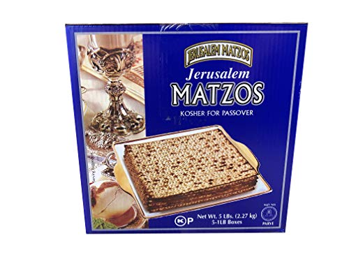 Jerusalem Matzos Passover Matzos, 5 - 1 Lb Packages With One Resealable Stay-Fresh Pouch #TOP2