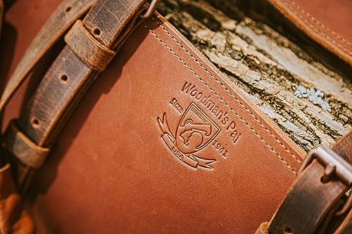 Woodman's Pal Premium Buffalo Leather Log Carrier, Luxury Handcrafted Firewood Carrier, Heavy-Duty Firewood Bag for Wood Carrying, Made in USA - Ideal for Outdoors and Camping Wood Stove Accessory by Woodman's Pal - Image 4