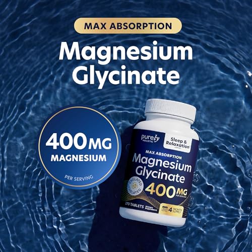Image of Magnesium Glycinate 400mg, 4+ Month Supply, Sleep, Relax & Muscle Support