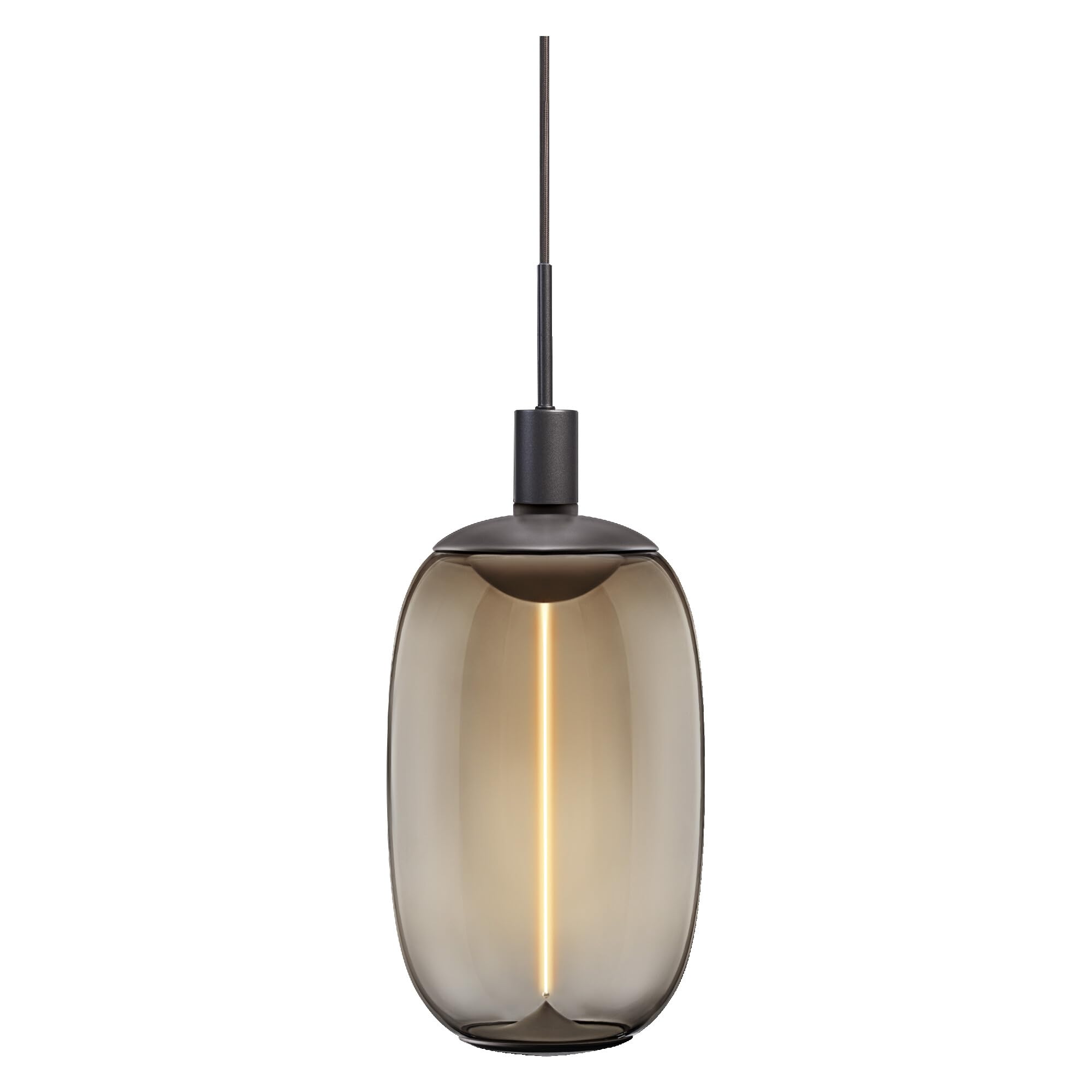 OSRAM Lampa wisząca Vintage, ciemnoszara, indywidualne scenariusze oświetleniowe, stal nierdz., idealna do salonów, nowoczesny design, styl vintage, kabel tekstylny 2 m, śr. 100 mm, prosty montaż