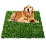 Grass Pad for Dogs Potty, 33x20.8 Inch Dog Grass Pad, Reusable Pee Fake Grass Mat for Pets Potty Training, Washable Pee Pads for Dog Indoor Outdoor Use