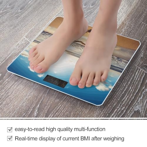 Báscula digital para baño forma corazón vidrio templado 400lb miniatura 5