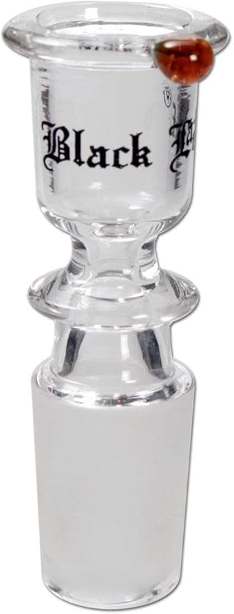 Black Leaf Bong Accessories: Water Pipe Head, Glass Head Black Leaf Logo 