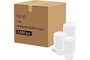 Karat 1oz Plastic Portion Cups