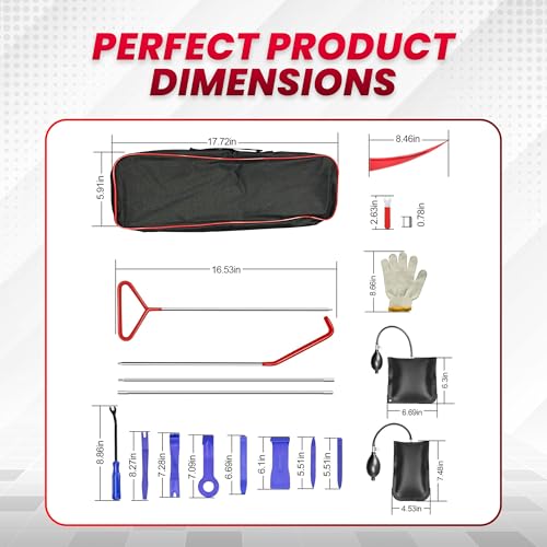 CarCare Solutions Kit de ferramentas de reparo de carro de 24 peças - Ferramentas manuais automotiva