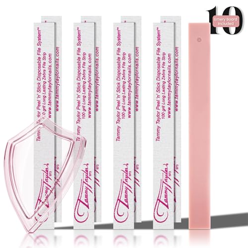 Tammy Taylor 100 Grit Acrylic Finger Nail Files for Women 100/180 Limas para Uas & Emery Boards for Nails Professional Manicure Tools Salon Art Supplies & Accessories Disposable Fingernail File