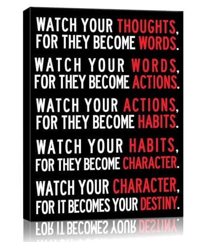 Inspirational Wall Art Decor for Home Office,Framed Ready To Hang