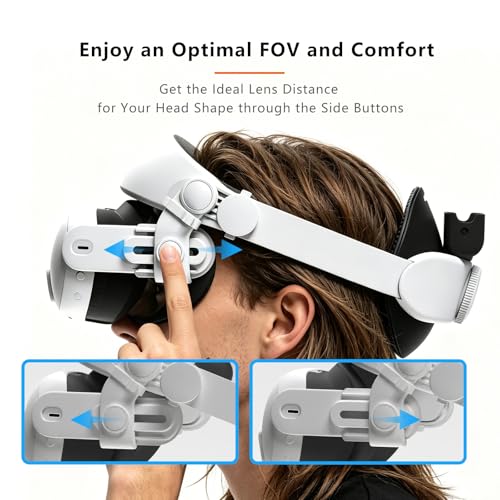 Image of Globular Cluster CMQ3 V2 Dual Mode Comfort Mod for Meta Quest 3 / 3S | Halo Head Strap with Lying-Down Mesh Rear Band, Balanced Weight, Open-Face Mode & Adjustable Side Buttons for Optimal FOV