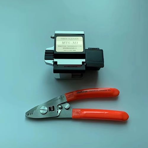 MTW Juego de herramientas de cuchilla y pelacables de fibra óptica de alta precisión con separador de fibra óptica de 3 agujeros, material inoxidable