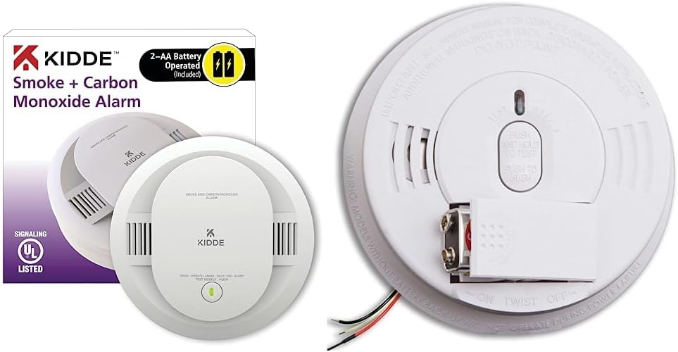 Kidde Smoke & Carbon Monoxide Detector, AA Battery Powered & Smoke