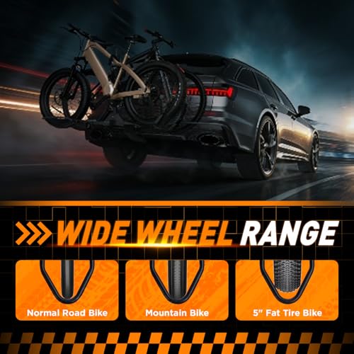 TANX Bike Racks for Ebikes,Fat Tire Bike Rack for Tow Hitch