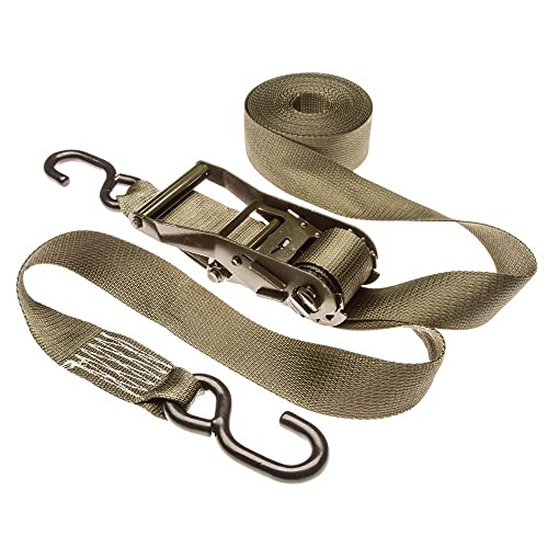2" x 27' Ratchet Straps with S-Hooks