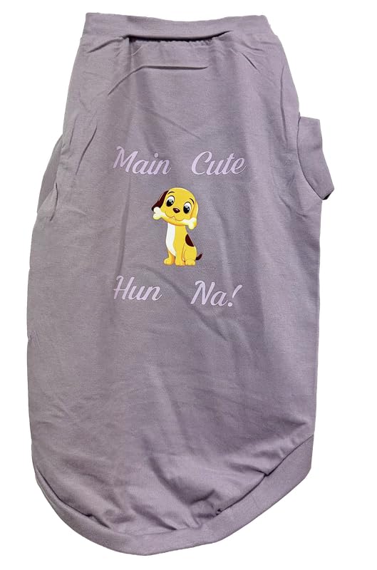 Thunder Tails Premium Cotton Dog T-Shirt | for Small, Medium, Large Dogs & Puppies | Purple | Small | for Pekingese, Maltese & Mini Breed Puppies (B0CZXN6B2H) Amazon Price History, Amazon Price Tracker