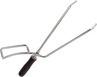 Yardenfun 1Pc Pinças De Carbono Pinças De Carvão Para Grelha De Carvão Para Serviço Pesado Pinças De Fogo Para Serviço Pesado Pinças De Garra De Carvão Para Churrasqueira Braçadeira De