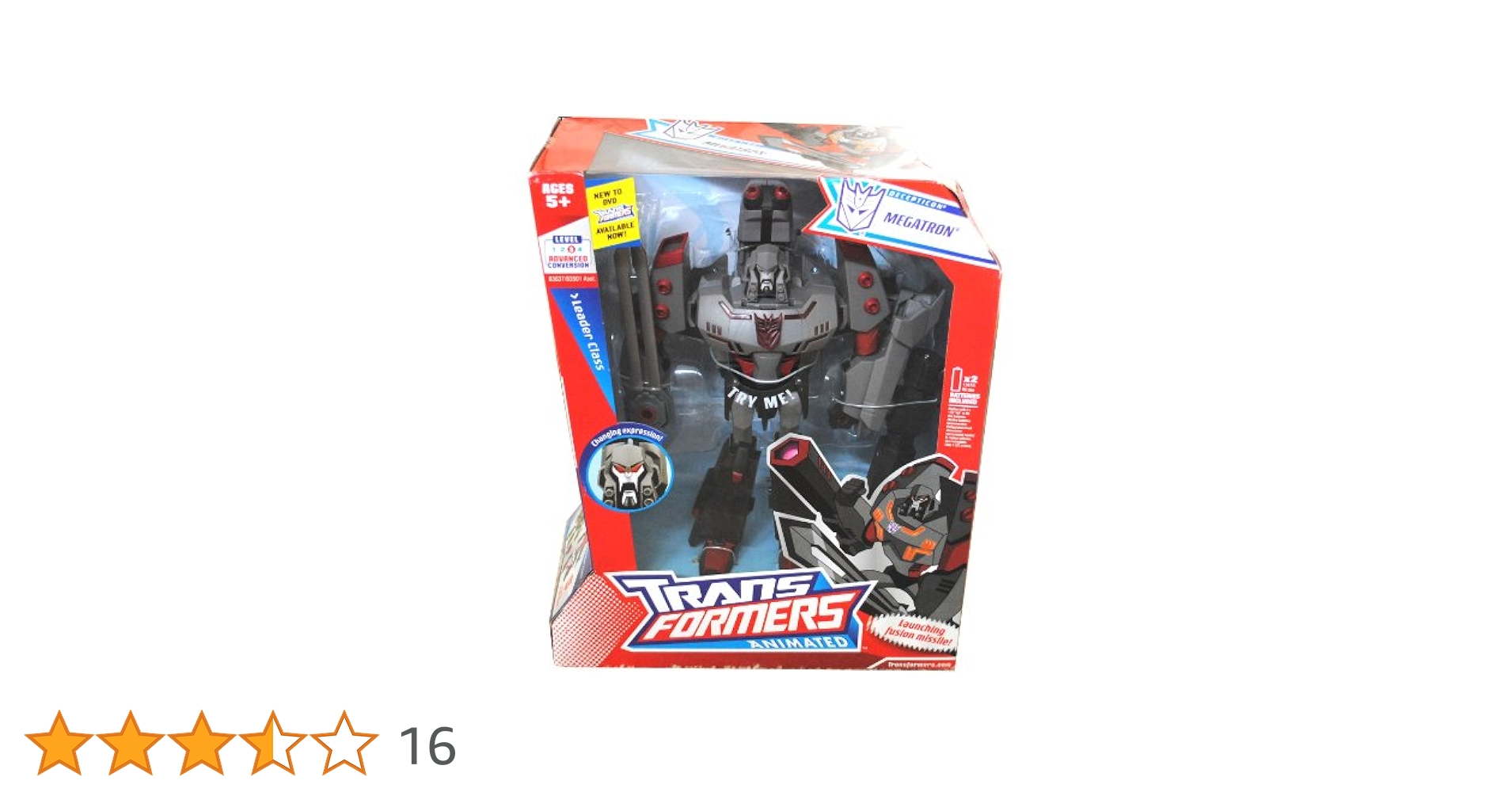 Transformers Animated Megatron 輸入品 TRANSFORMERS ANIMATED SERIES LEADER CLASS MEGATRON 100