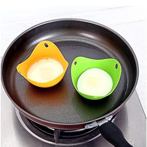 Egg Poaching Cups Colorful Extra Thick Silicone Poacher Molds Silicone Egg Poacher Moulds Perfect Silicone Poached Egg Maker Poacher Cups Microwave Egg Poacher Kitchen Cookware Tools (12 Pieces) 6 Gallery Image