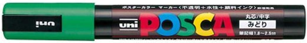 uni Posca Medium Marker, Green (PC5M.6), 1 Count (Pack of 1)