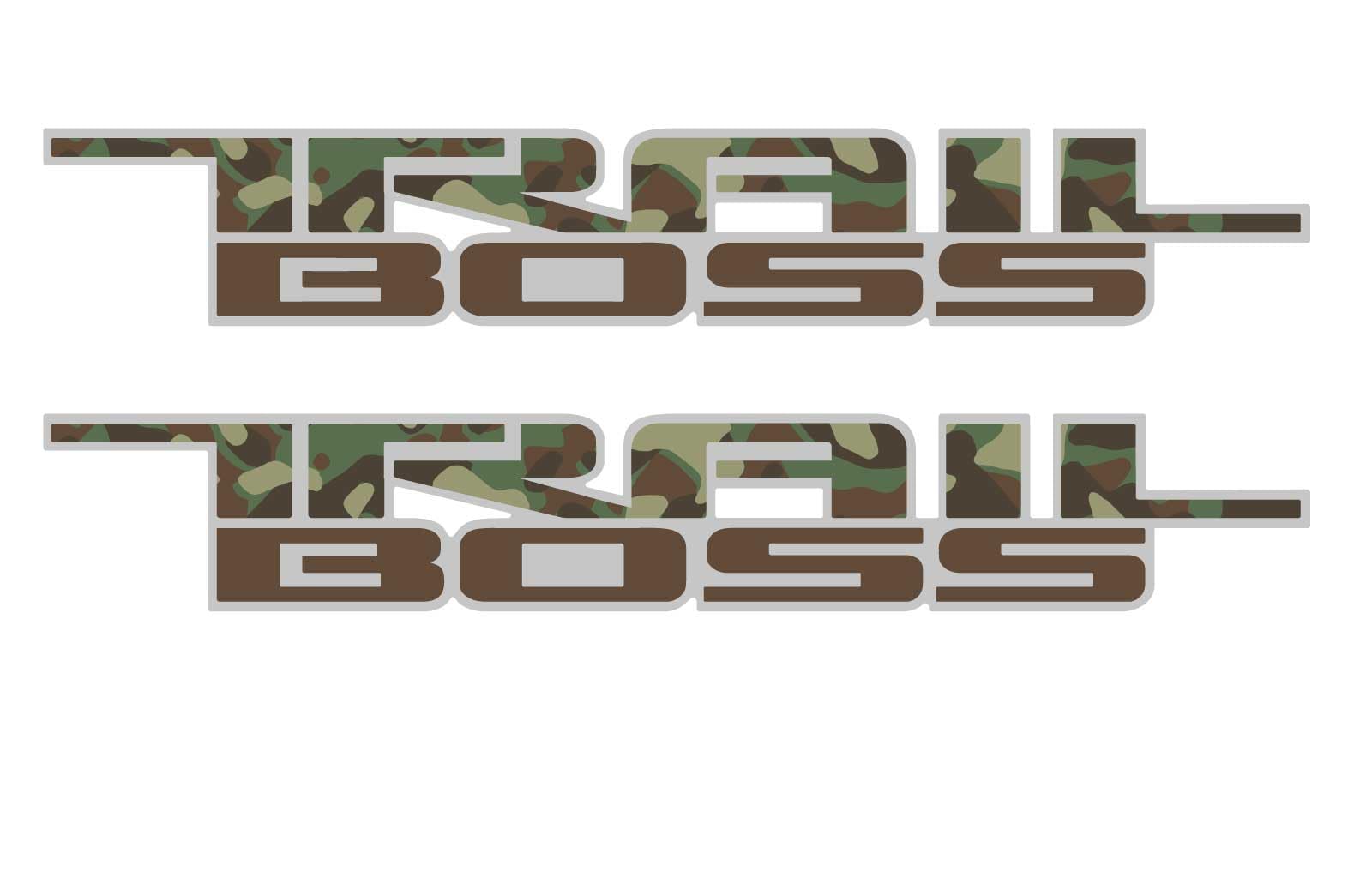 Chevy Silverado Camouflage Trail Boss Bedside Decals 2019-2026 Set of 2 GM Licensed