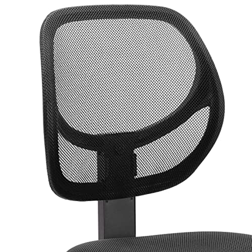 Amazon Basics Low-Back, Upholstered Mesh, Adjustable, Swivel Computer Office Desk Chair, Black #TOP3