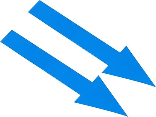 Miniatura 13 de PATIKIL Adhesivo de flecha de 6 x 2 pulgadas, paquete de 24 calcomanías de PVC extraíbles autoadhesivas impermeables para piso, letrero de flecha