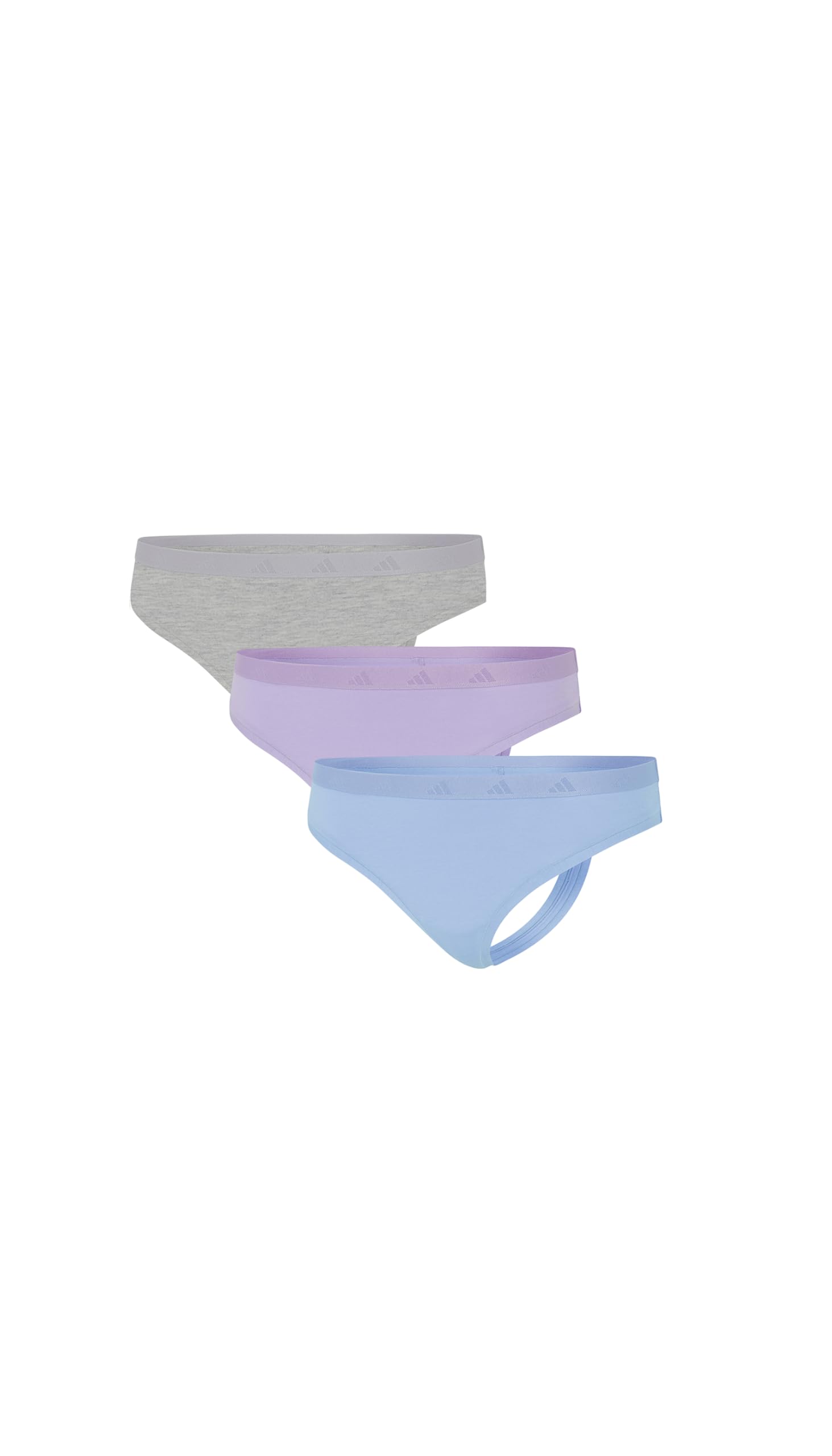 adidas Low Rise Thong (3pk) - Sport Active Essentials Cotton Slip a Tanga Donna