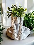 Gallery of Drip Ivy Goddess Head Planter – Woman Bust Flower Pot for Indoor Plants, Succulents, Cacti, Airplants and Herbs – Boho Feminine Sculpture Decor for Home, Office, or Garden