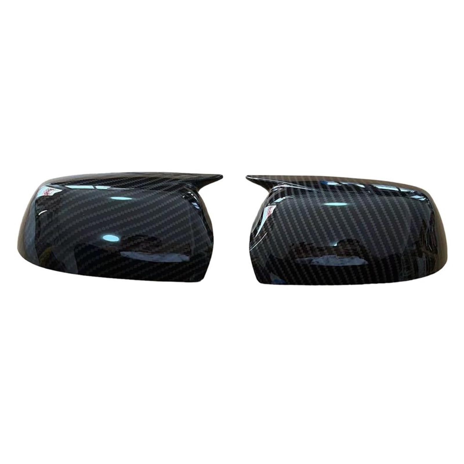 for Ford for Focus MK2 2005-2008 Car Rearview Side Mirror Cover Wing Cap Sticker Car Accessories(No Light Carbon)