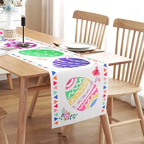 AOLOA Red Heart Table Runner - 13 x 72 Inch Heart Printed Table Runners Red Pink Table Line for Valentines Day Wedding Party Decorations Thanksgiving Parties Decor