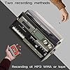 LoopTone Vinyl Record Player 10 in 1 3 Speed Bluetooth Vintage Turntable CD Cassette Player AM/FM Radio USB Recorder Aux-in RCA Line-Out (Black-Grey) #5