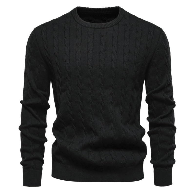 Pull en tricot uni de qualité supérieure pour une chaleur durable toute la saison