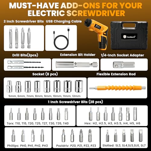 MulWark 4V Rechargeable Screwdriver Kit