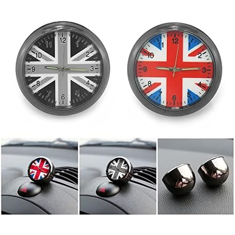 QIDIAN Car Interior Small Digital Clock Dashboard Decor Alarm Clocks for Cooper JCW ONE S R55 R56 R57 R60 R61 F54 F55 F56 F60 Clubman Countryman Car Decoration Accessories Cover
