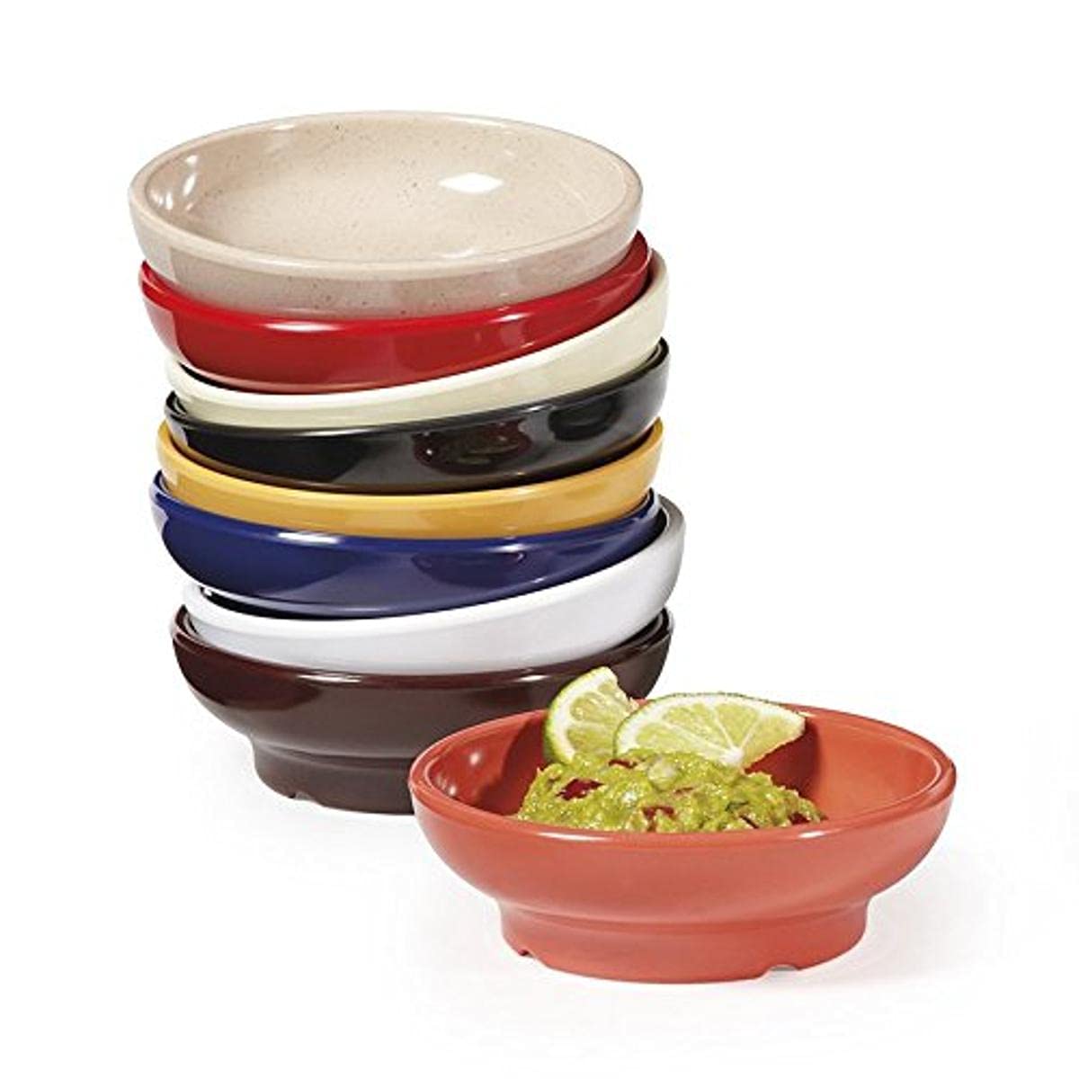 GET SD-05-R-EC Melamine Salsa / Queso Ramekin Dish, 5 Ounce, Cobalt Red (Set of 4) : Home & Kitchen
