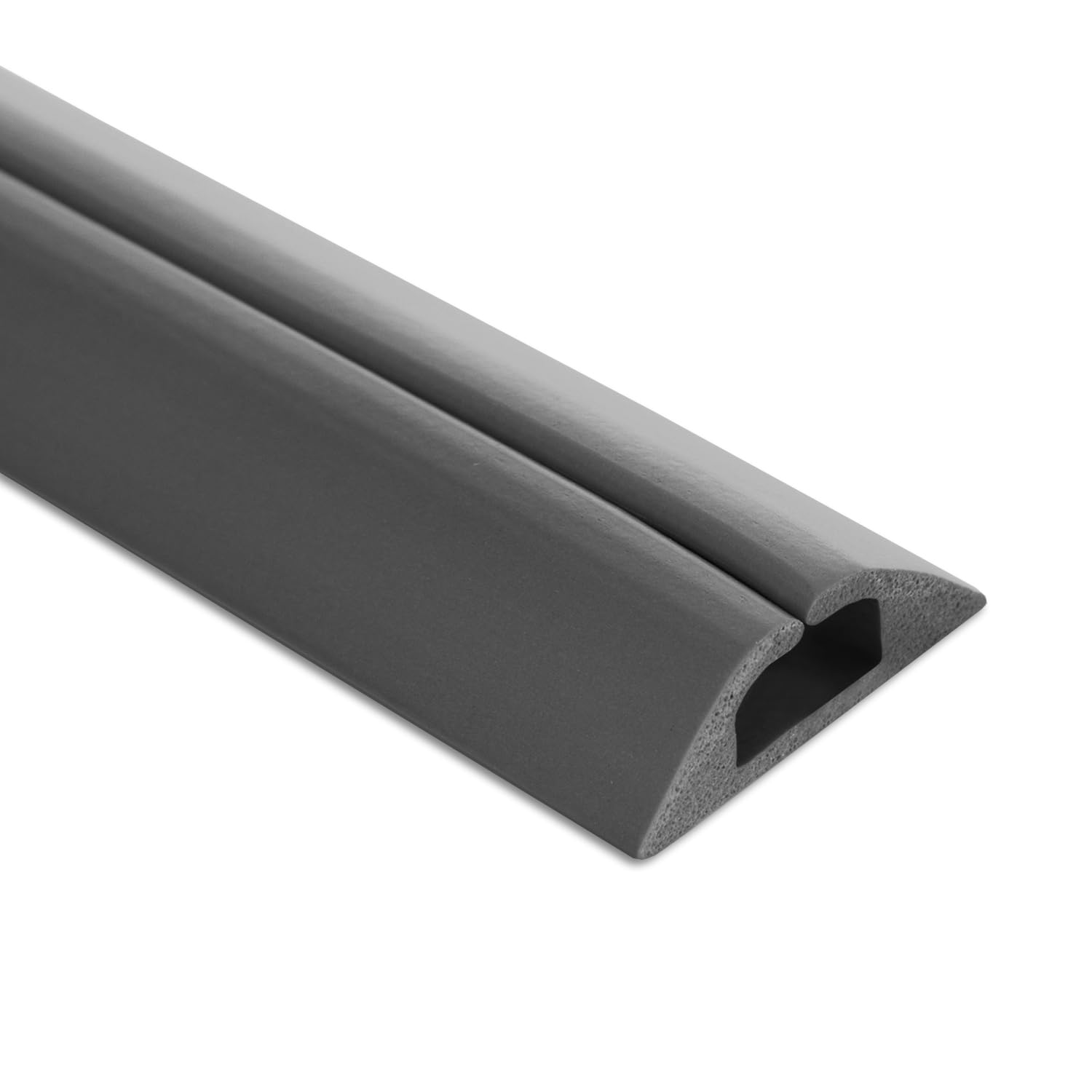 UT Wire 5 ft. Compact Cord Protector for Single Channel Floor Cover, Dark Gray