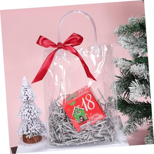 Bolsas para envolver regalos de bodas con asas transparentes KOMBIUDA 4