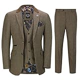 tweed anzug herren gebraucht Eigenschaften Notch Revers, zwei Knöpfen vorne, Einzelzentral Vent