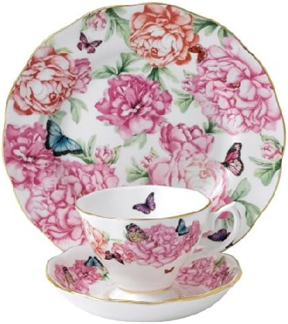 Miranda Kerr For Royal Albert Brand New For 2014 – 3 Piece Set (Teacup, Saucer and Plate) Gratitude - Beautifully Boxed