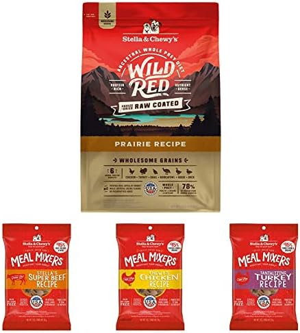 Stella & Chewy's Wild Red Raw Coated Dry Dog Food + Freeze-Dried Meal Mixers Sample Variety Pack image 2