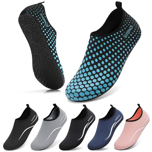 Image of Sixspace Water Shoes for Women Men Aqua Socks Swim Shower Beach Barefoot Pool Quick-Dry Non Slip Lake Surf