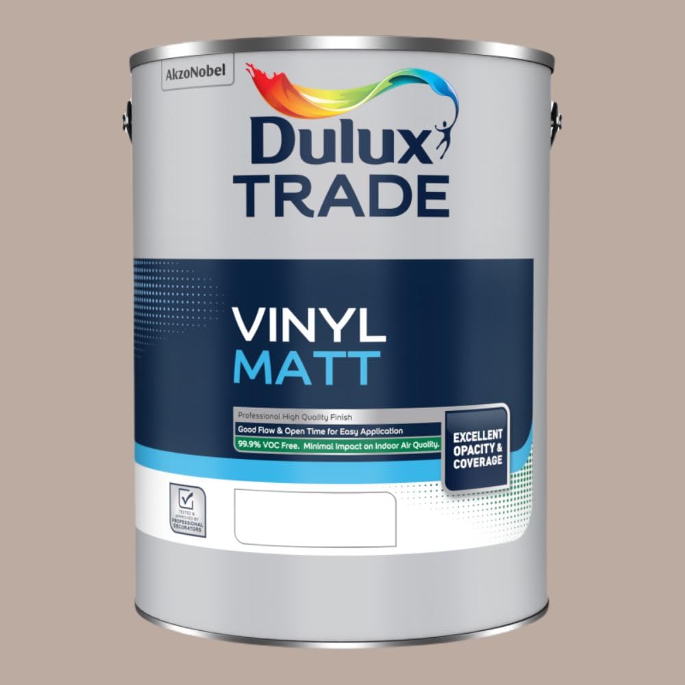 Paint Stop Mixed Colour Dulux Trade Vinyl Matt Soft Truffle 5L