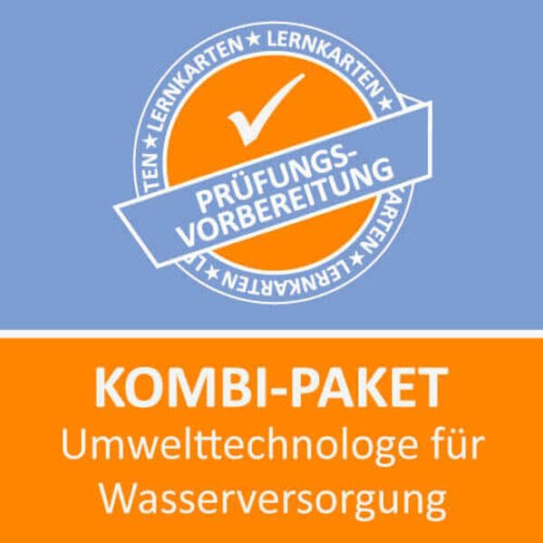 Kombi-Paket Umwelttechnologe für Wasserversorgung - Lernkarten