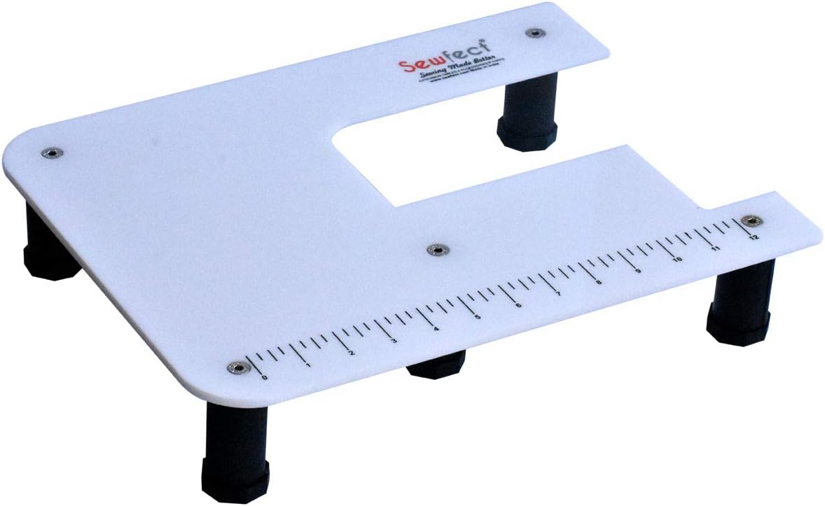 Sewfect Sewing Machine Extension Table - Suitable for Bernette Sew & Go 7-8 Automatic Sewing Machine - Regular Size 11.5" x 15"