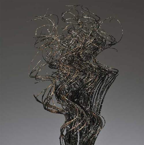 67768 30-34IN TING TING Twisted Black Good for Wedding Decoration, Home and Party