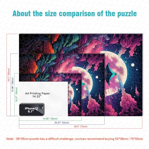 Rompecabezas 1000 piezas sobre templos de Japón: reto mental con póster 6