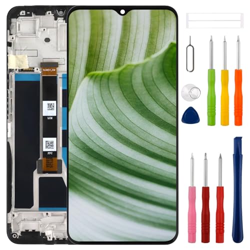 Écran LCD Realme Note 50 tactile haute sensibilité avec cadre noir et kit de réparation