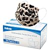 Disposable Face Mask – 50pcs Comfortable Protective Mouth Cover,Printed Cheetah Face Mask Adults, 3-Ply Breathable…