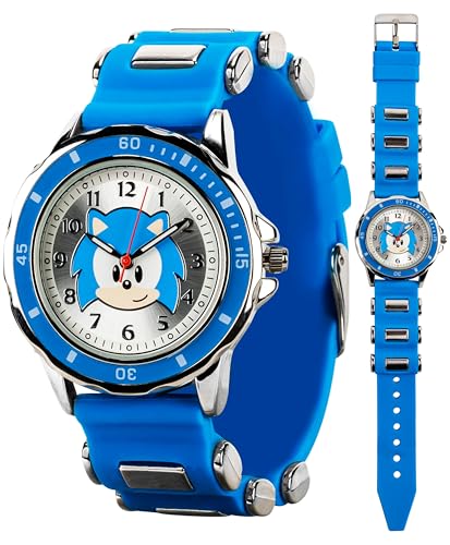 Mejores review On-line Mario sonic juegos que puedes comprar esta semana. 30 Sonic The Hedgehog - Reloj analógico para niños, correa azul clásica, esfera de enseñanza del tiempo, duradero y resistente al agua, caja de lata coleccionable incluida, Reloj...